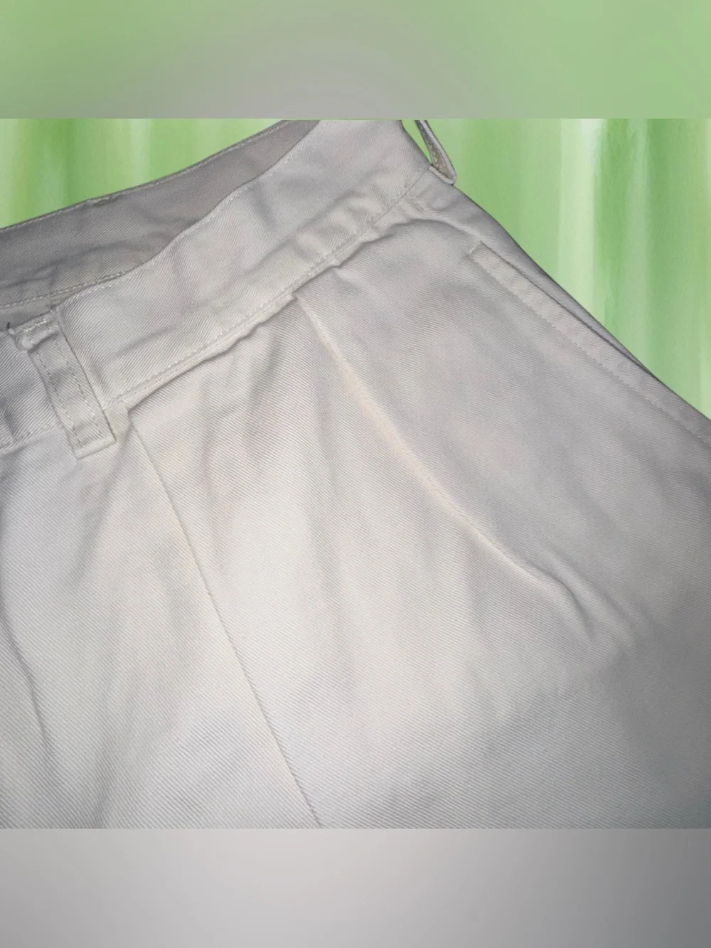 Polo Ralph Lauren Pleated Front Chino Shorts Cream 38 (actual 36) 8.5” Inseam